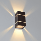 Kit Arandela 2 Focos E Frisos Marrom (il1803) + Lâmpada G9