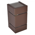 Kit Arandela 2 Focos E Frisos Marrom (il1803) + Lâmpada G9