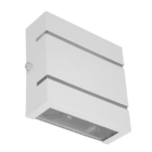 Kit Arandela Branca Slim 2 Frisos 2 Fachos + Lâmpada G9 Bq 30