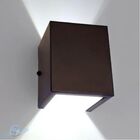 Kit Arandela Marrom Quadrada 2 Fachos + Lâmpada G9 Bf 6000k