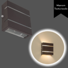 Kit Arandela Marrom Slim 2 Frisos 2 Fachos + Lâmpada G9 Bq 30