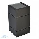 Kit Arandela Preta 2 Frisos 2 Fachos + Lâmpada G9 Bf 6000k