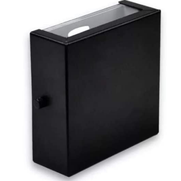 Kit Arandela Preta Slim 2 Fachos Luz + Lâmpada G9 Bq 3000k