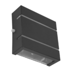 Kit Arandela Preta Slim 2 Frisos 2 Fachos + Lâmpada G9 Bq 300