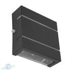 Kit Arandela Preta Slim 2 Frisos 2 Fachos + Lâmpada G9 Bq 300