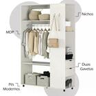 Kit Arara Closet 2 Gavetas E Mesa De Cabeceira Dmad