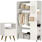 Kit Arara Closet 2 Gavetas E Mesa De Cabeceira Dmad