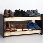 Kit Arara Closet Armário Aberto Em Pinus Com Sapateira Chão