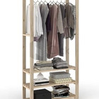 Kit Arara De Chão  Para Pendurar Roupa Com Cabideiro E Pratel