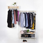 Kit Arara De Roupas Nicho Sapateira E Arara De Parede Branco