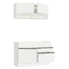 Kit Área De Serviço 120cm Com Armário E Balcão Branco Madesa