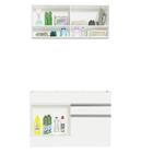 Kit Área De Serviço 120cm Com Armário E Balcão Branco Madesa