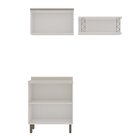 Kit Área De Serviço Acquaflex 100% Mdf Com Armário, Balcão E