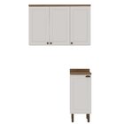 Kit Área De Serviço Com 2 Módulos Com Portas Provençais Para