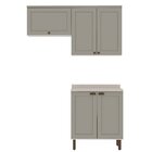 Kit Área De Serviço Com 3 Módulos Com Portas Provençais Para