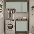 Kit Área De Serviço Com 3 Módulos Com Portas Provençais Para