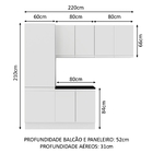 Kit Área De Serviço Madesa Acordes 100% Mdf Com Armário, Balc