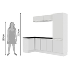 Kit Área De Serviço Madesa Acordes 100% Mdf Com Armário E Bal