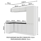 Kit Área De Serviço Madesa Acordes 100% Mdf Com Armário E Bal