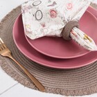 Kit Argola de Guardanapo Plástico Toffee 3,5x5,5cm 4 Peças Copa & Cia