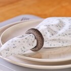 Kit Argola de Guardanapo Plástico Toffee 3,5x5,5cm 4 Peças Copa & Cia