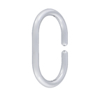 Kit Argolas para Cortina de Banheiro ABS Prata Sensea