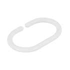 Kit Argolas para Cortina de Banheiro Branco Sensea