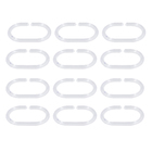 Kit Argolas para Cortina de Banheiro Cristal Sensea