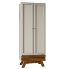 Kit Armário 01 Gaveta Nolan Aparador Lucca E Espelho Caribe P