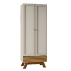 Kit Armário 01 Gaveta Nolan Aparador Lucca E Espelho Caribe P