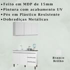 Kit Armario Aereo 3 Portas E Balcao 119cm Plla