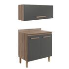 Kit Armario Aereo E Balcao 80cm 16978x16986 Nicioli