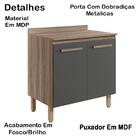 Kit Armario Aereo E Balcao 80cm 16978x16986 Nicioli