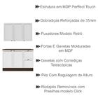 Kit Armario Aereo E Balcao Com Tampo 120cm Unna 1 Pln