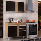 Kit Armário Aéreo E Balcão De Cozinha Lavanderia Aurora Com T