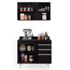 Kit Armário Aéreo E Balcão De Cozinha Lavanderia Aurora Com T