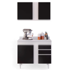 Kit Armário Aéreo E Balcão De Cozinha Lavanderia Aurora Com T