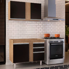 Kit Armário Aéreo E Balcão De Cozinha Lavanderia Aurora Sem T