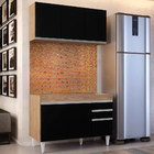 Kit Armário Aéreo E Balcão De Cozinha Lavanderia Dora Sem Tam