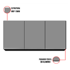 Kit Armário Aéreo E Balcão De Cozinha Lavanderia Dora Sem Tam