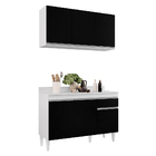 Kit Armário Aéreo E Balcão De Cozinha Lavanderia Lucy Com Tam