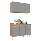 Kit Armário Aéreo E Balcão De Cozinha Lavanderia Lucy Com Tam