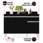 Kit Armário Aéreo E Balcão De Cozinha Lavanderia Lucy Com Tam