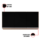 Kit Armário Aéreo E Balcão De Cozinha Lavanderia Lucy Com Tam