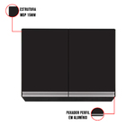 Kit Armário Aéreo E Balcão Para Cooktop De Cozinha 02 Portas