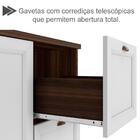 Kit Armario Aereo E Balcao Para Pia 120cm 12527x12525 Pln