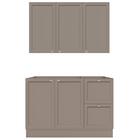 Kit Armario Aereo E Balcao Para Pia 120cm 12527x12525 Pln