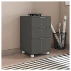 Kit Armário Alto E Baixo Gaveteiro Cubic Cinza Caemmun