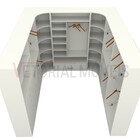 Kit Armário Closet Modulado M25 (colmeia  Roupas  Expositor)