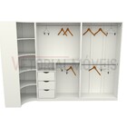 Kit Armário Closet Modulado M25 (colmeia  Roupas  Expositor)
